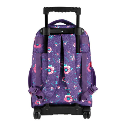 Mochila Escolar con Carro Gabol Lily Morada para Niña