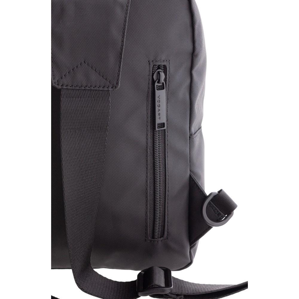 Bolso Cruzado Vogart de Nylon Resinado con RFID - Dark