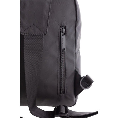 Bolso Cruzado Vogart de Nylon Resinado con RFID - Dark