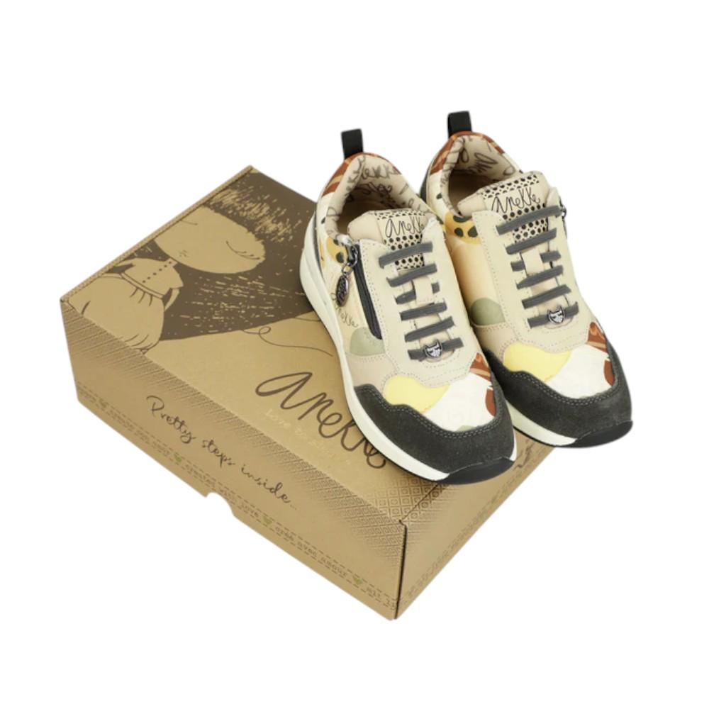 Deportivas Multicolor Con Cuña Anekke