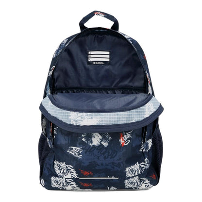 Mochila Escolar Gabol Dash Azul Marino Estampada 15,6"