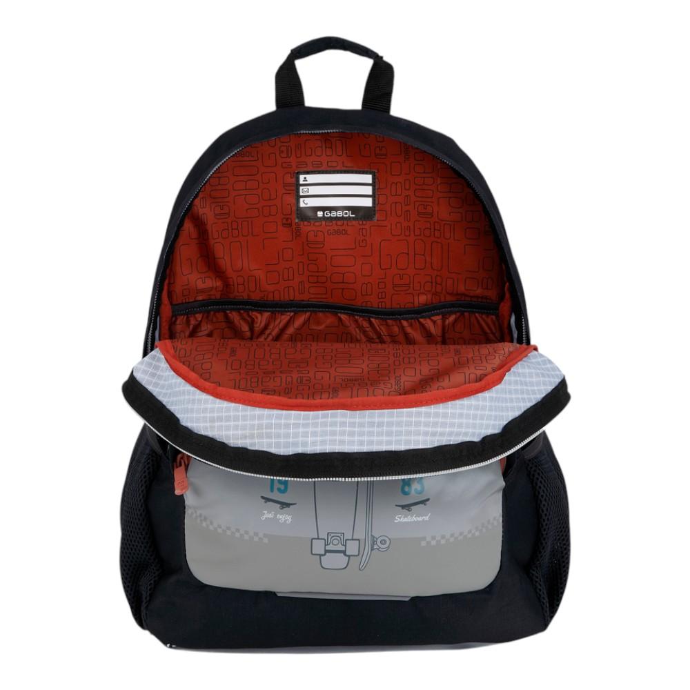 Mochila Escolar Gabol Trick Skate 3 Compartimentos