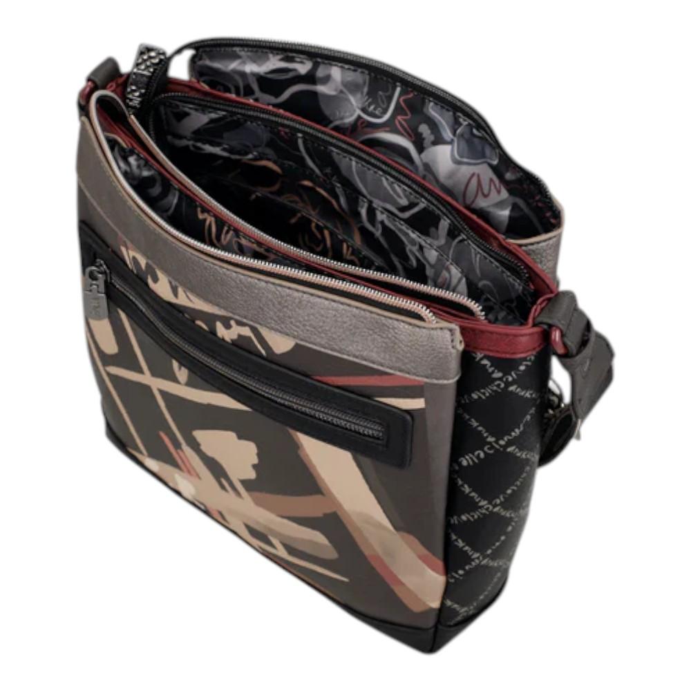 Bolso Bandolera Original 3 Compartimentos"Anekke"