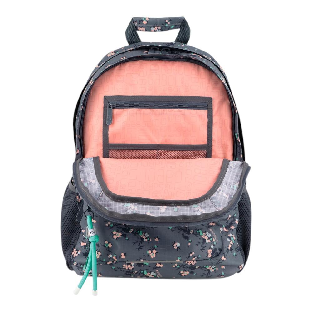 Mochila Escolar Gabol Secret Flores 3 Compartimentos