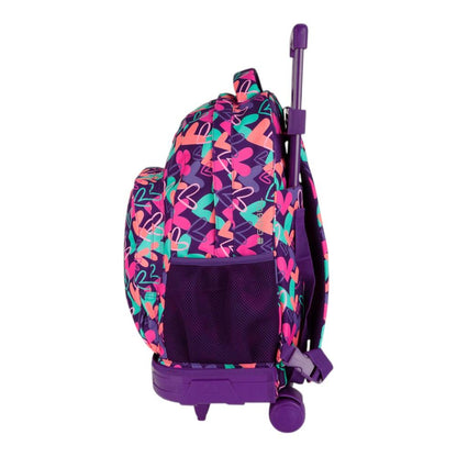 Mochila Escolar con Carro Desmontable Gabol Kokoro Fucsia para Niña