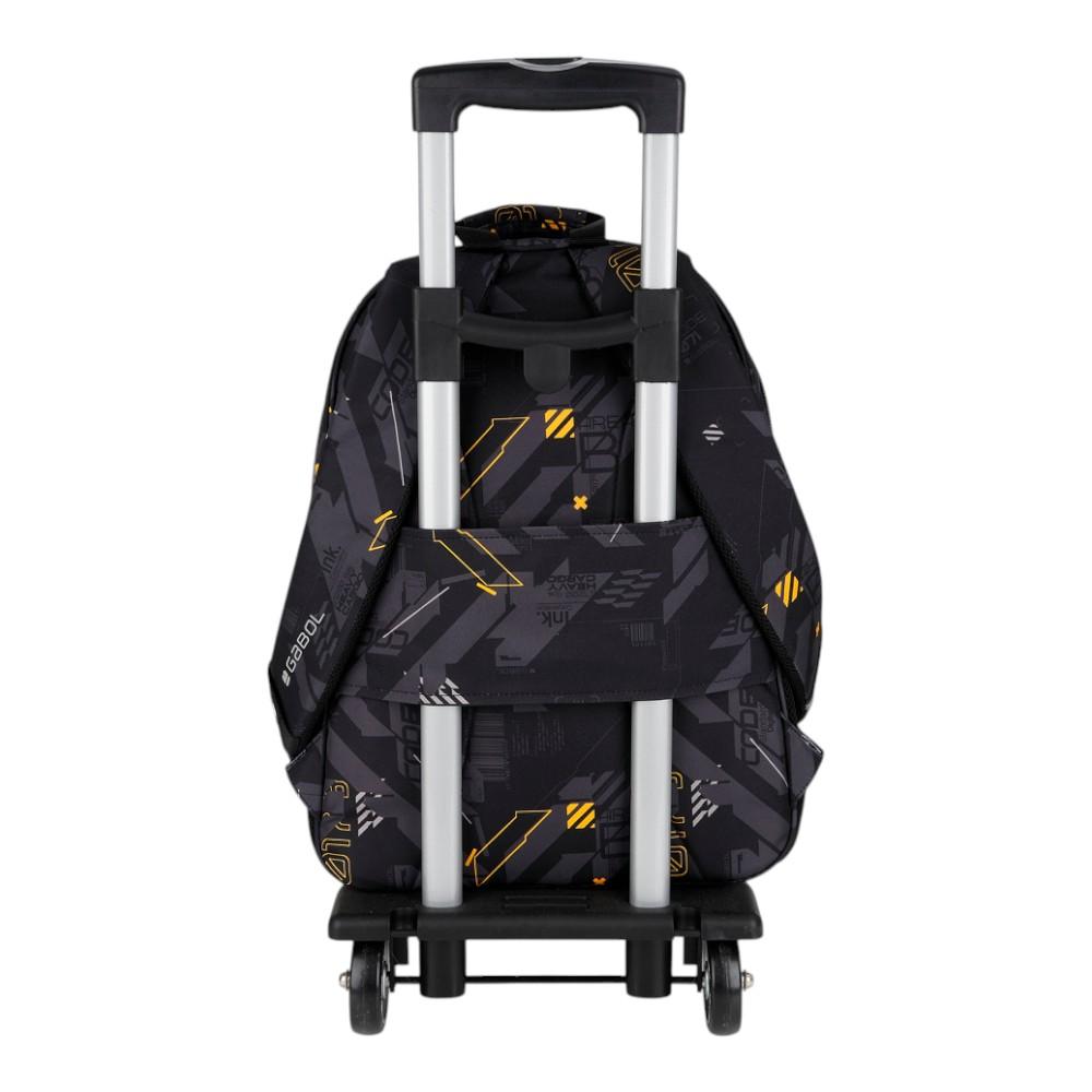 Mochila Escolar Gabol Byte Adaptable a Carro 2 Compartimentos