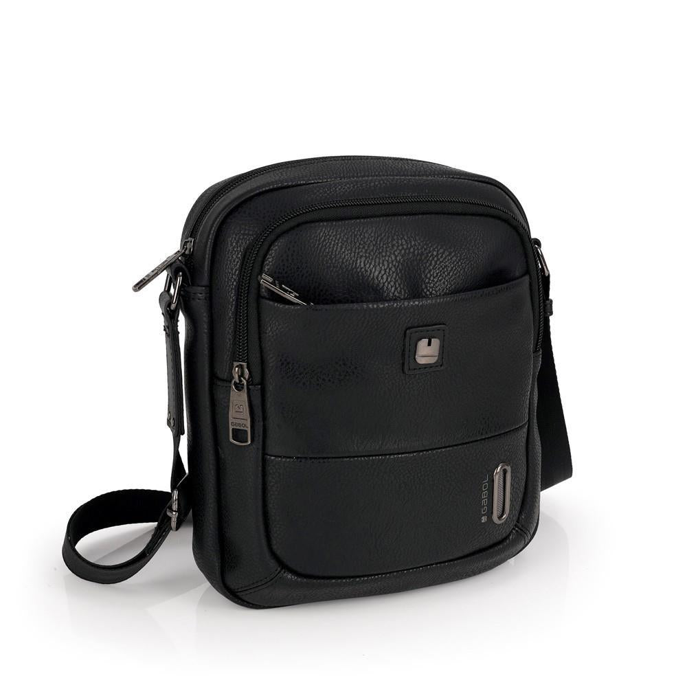 Bolso Bandolera Hombre Gabol Snap Negro - Capacidad 4L