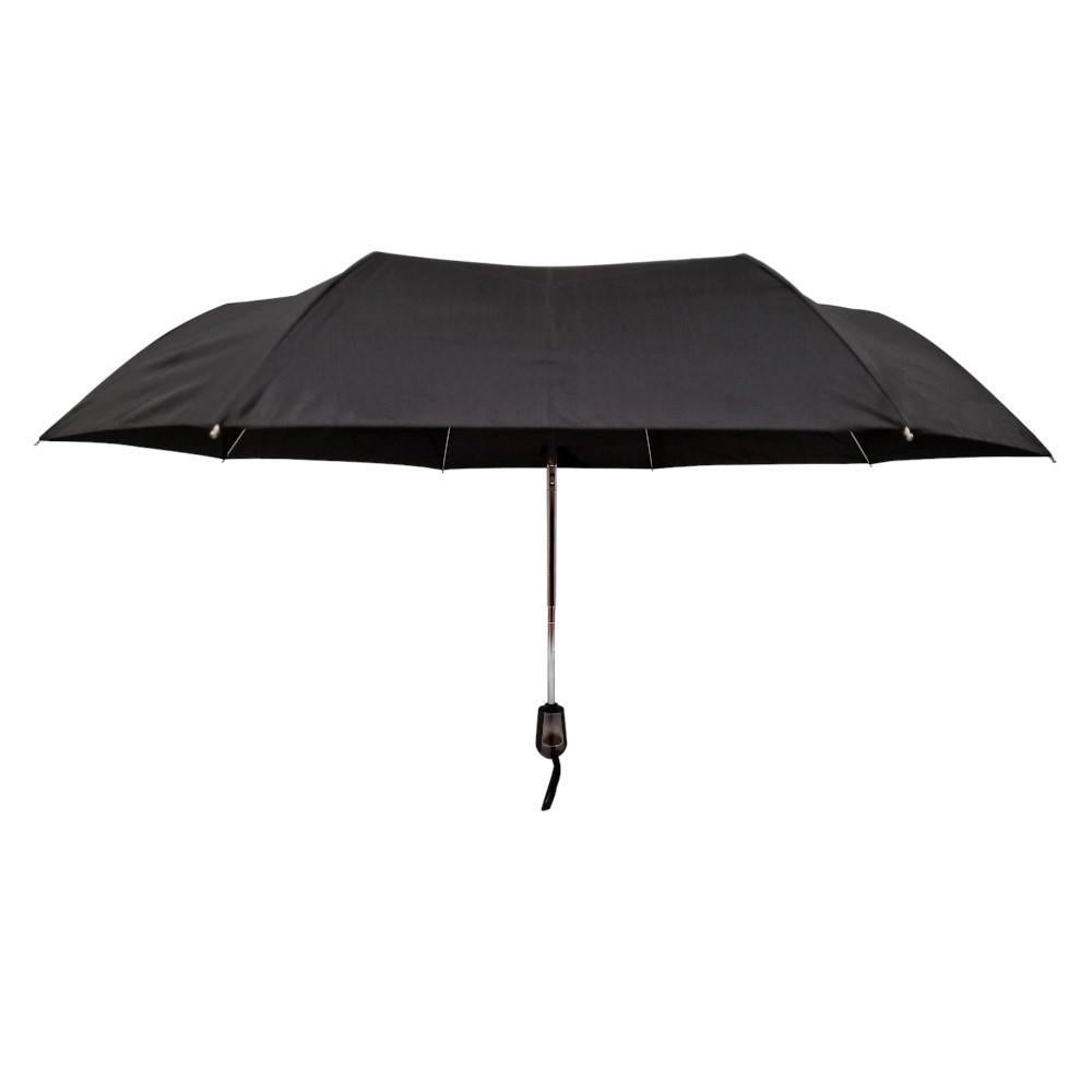 Paraguas Plegable Hombre Automático Negro Mango Recto 58 cm