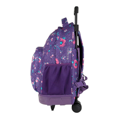 Mochila Escolar con Carro Gabol Lily Morada para Niña