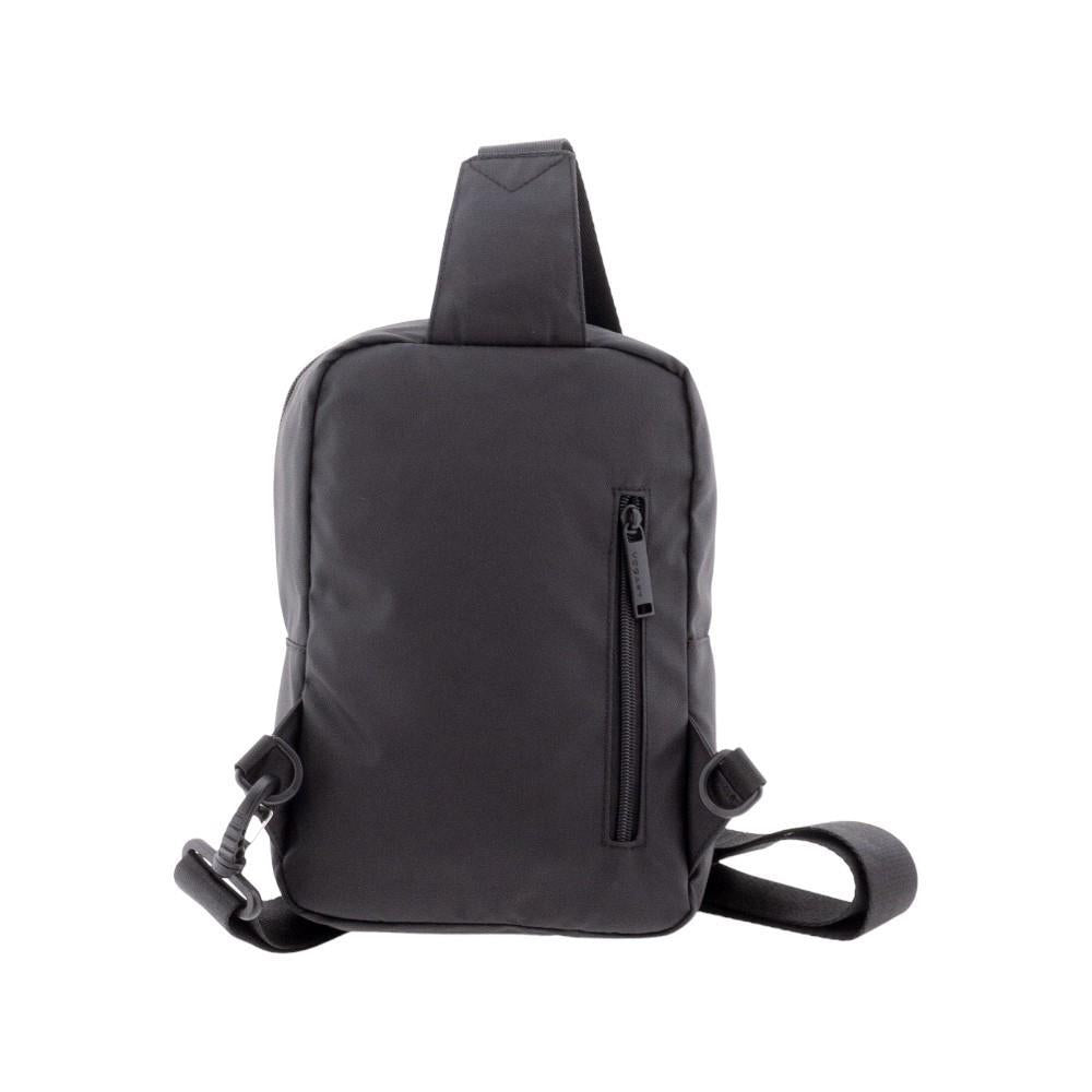 Bolso Cruzado Vogart de Nylon Resinado con RFID - Dark