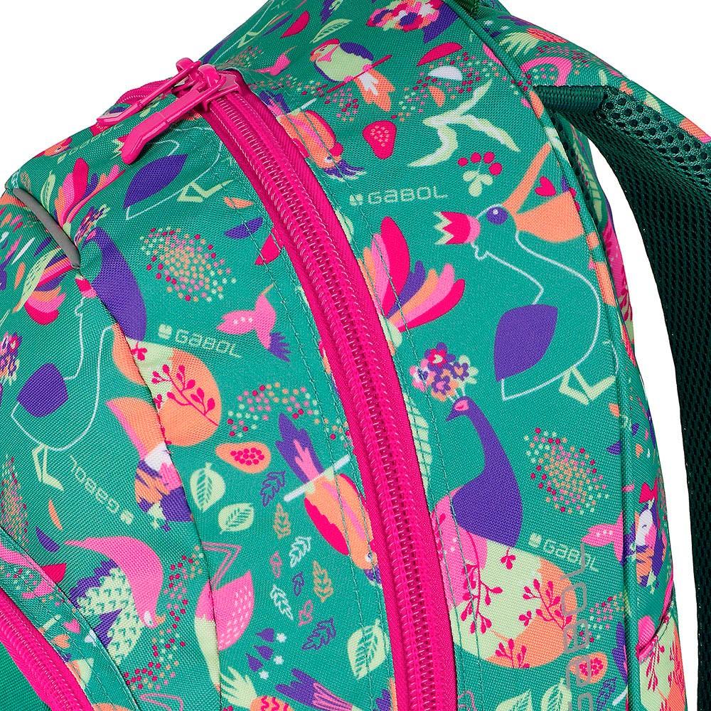 Mochila Escolar Gabol Vida Verde para Niña 1º y 2º de Primaria