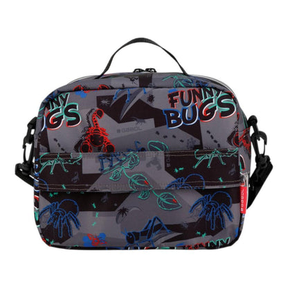 Nevera Térmica Escolar Gabol Bugs Gris para Chico