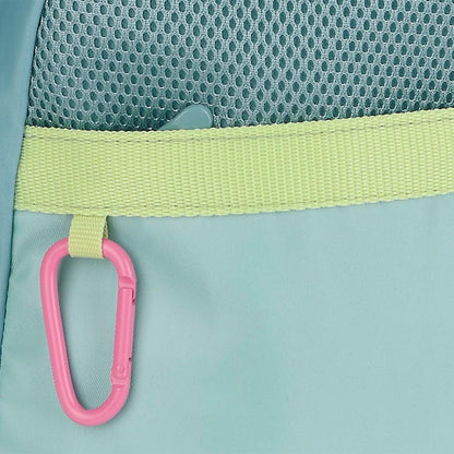 Mochila Escolar Gabol Whisper Verde Agua Adaptable a Carro