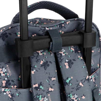 Mochila Escolar con Carro Desmontable Gabol Secret Gris para Niña