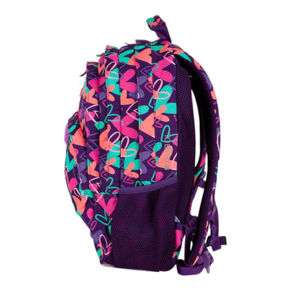 Mochila Escolar Gabol Kokoro Corazones 3 Compartimentos