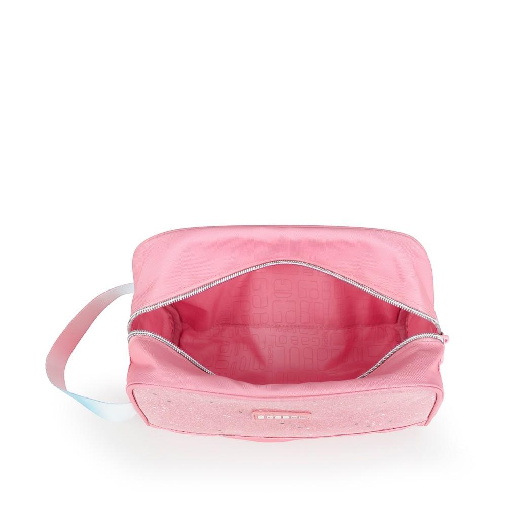 Neceser Escolar Gabol Glam Rosa Palo para Niña