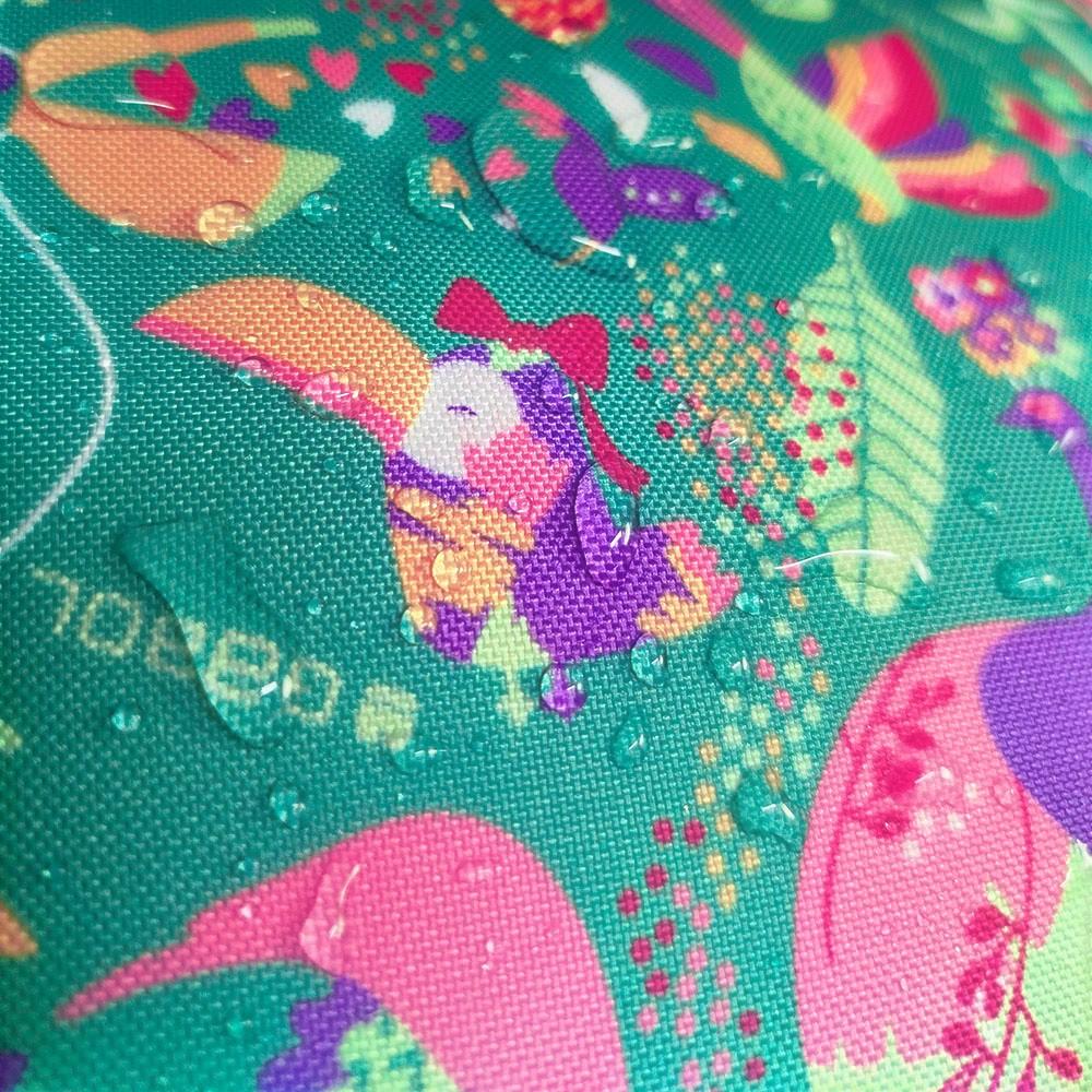 Mochila Escolar Gabol Vida Verde Estampada 3 Compartimentos