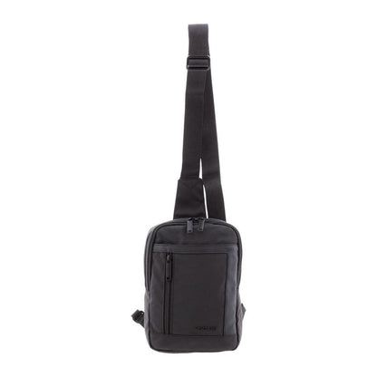 Bolso Cruzado Vogart de Nylon Resinado con RFID - Dark