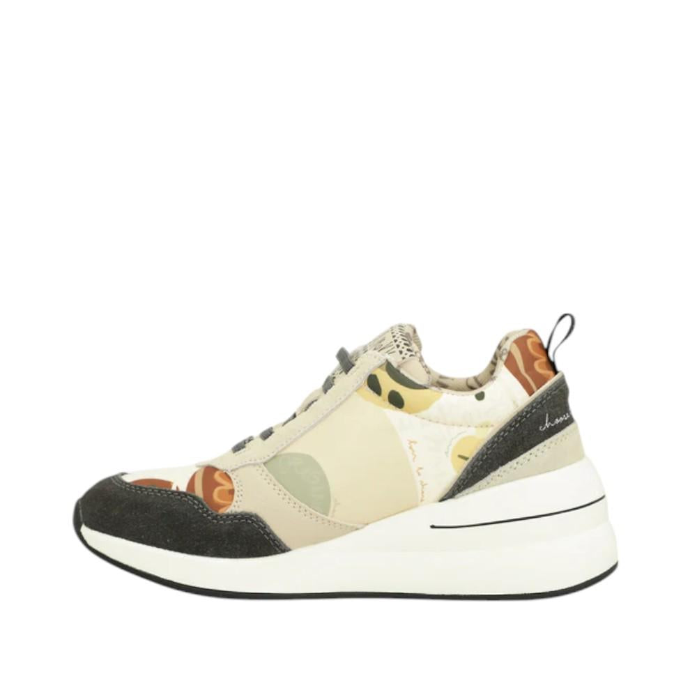 Deportivas Multicolor Con Cuña Anekke