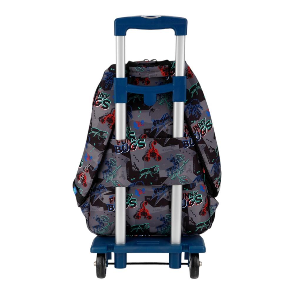 Mochila Escolar Gabol Bugs Adaptable a Carro 2 Compartimentos