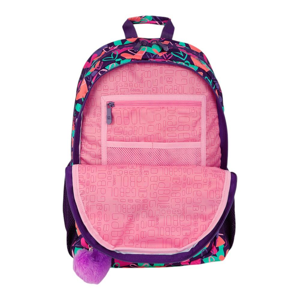Mochila Escolar Gabol Kokoro Adaptable a Carro 2 Compartimentos