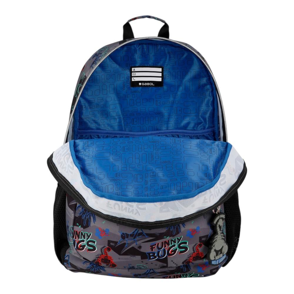 Mochila Escolar Gabol Bugs Adaptable a Carro 2 Compartimentos