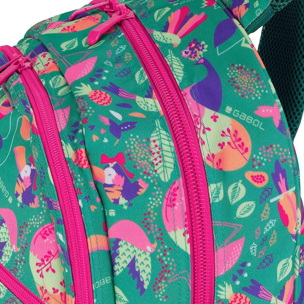 Mochila Escolar Gabol Vida Adaptable a Carro 2 Compartimentos