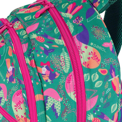 Mochila Escolar Gabol Vida Adaptable a Carro 2 Compartimentos