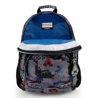 Mochila Escolar Gabol Bugs Insectos 3 Compartimentos
