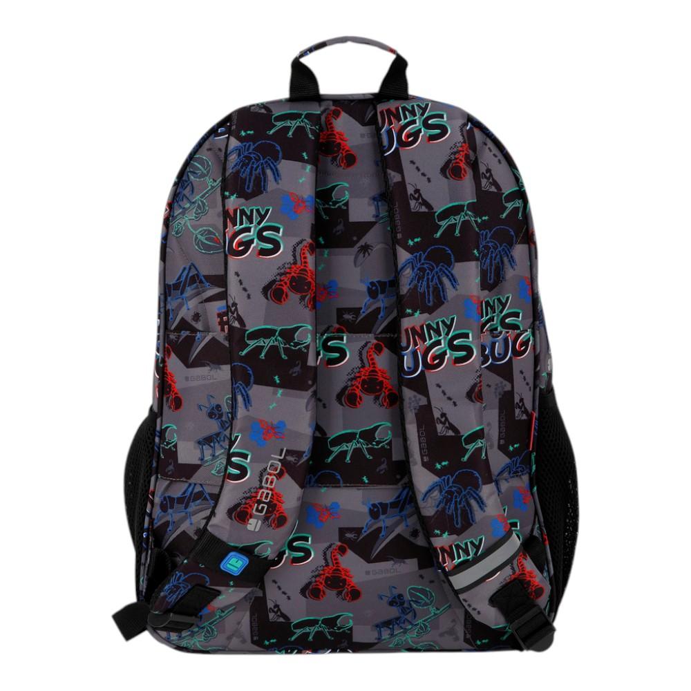 Mochila Escolar Gabol Bugs Adaptable a Carro 2 Compartimentos