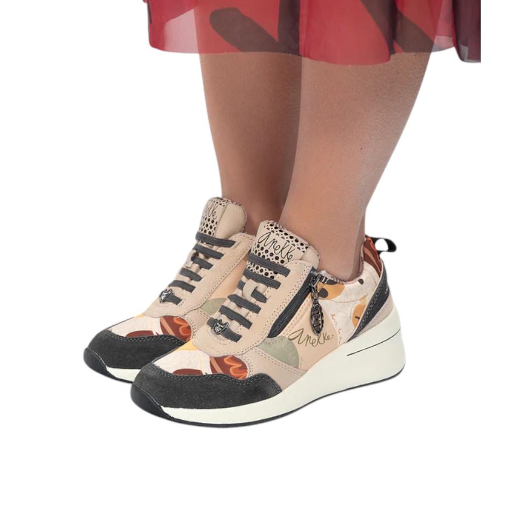 Deportivas Multicolor Con Cuña Anekke