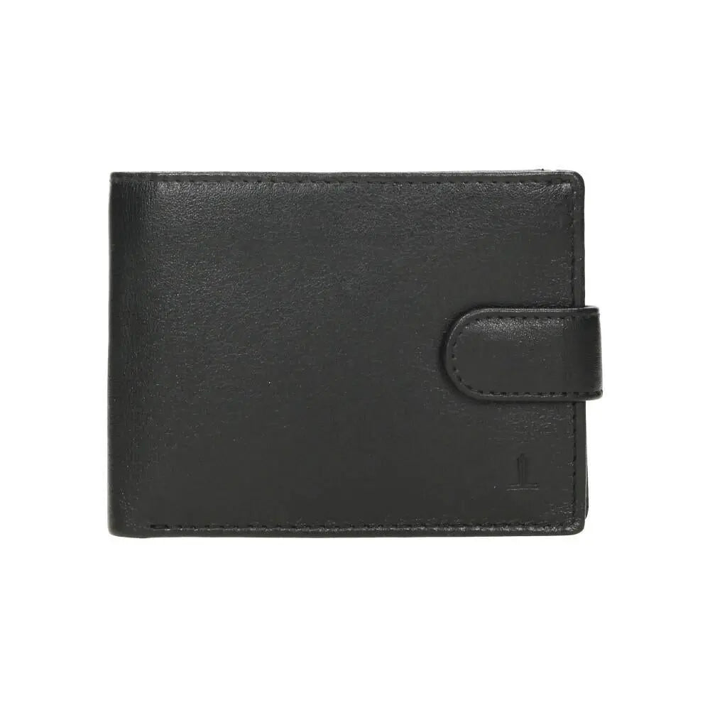 Cartera RFID hombre de piel negra modelo Clasic con diseño robusto.