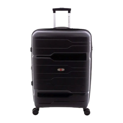 Vista frontal completa de la maleta Gladiator grande Boxing en color negro.