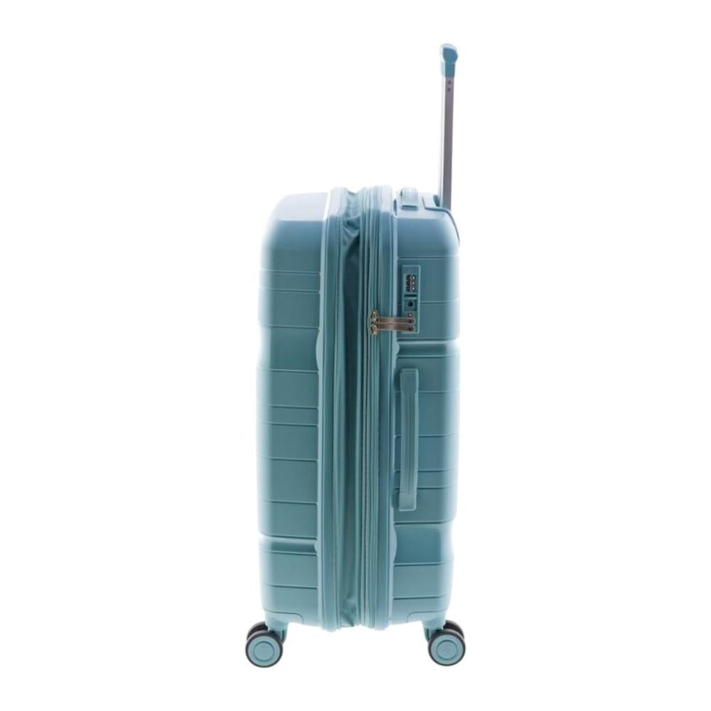 Detalle del sistema de expansión de la maleta Gladiator Boxing mediana para ganar hasta 10 litros de capacidad.