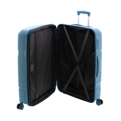 Interior de la maleta grande Boxing abierto con separadores y gran capacidad de carga.