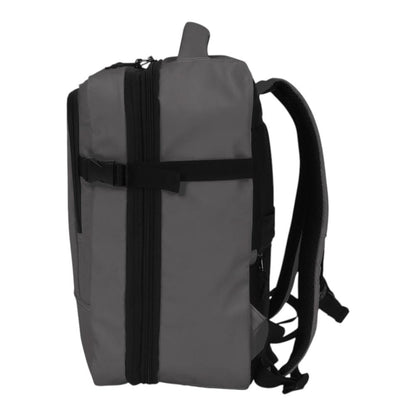 Mochila de viaje Luisipo Gabol Vancouver gris expandible con compartimento para portátil y correas ajustables
