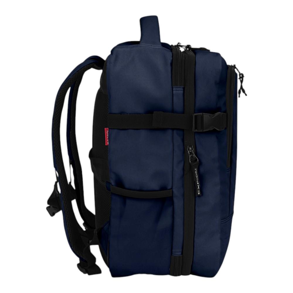 Mochila Luisipo Gabol Vancouver azul marino expandible con compartimento para portátil y diseño ergonómico de viaje