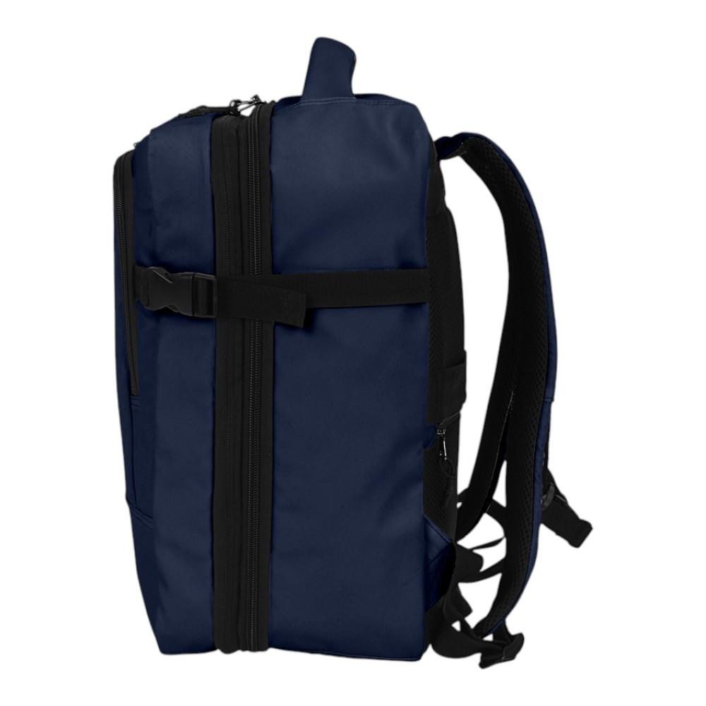 Mochila Luisipo Gabol Vancouver azul marino expandible con compartimento para portátil y correas ajustables