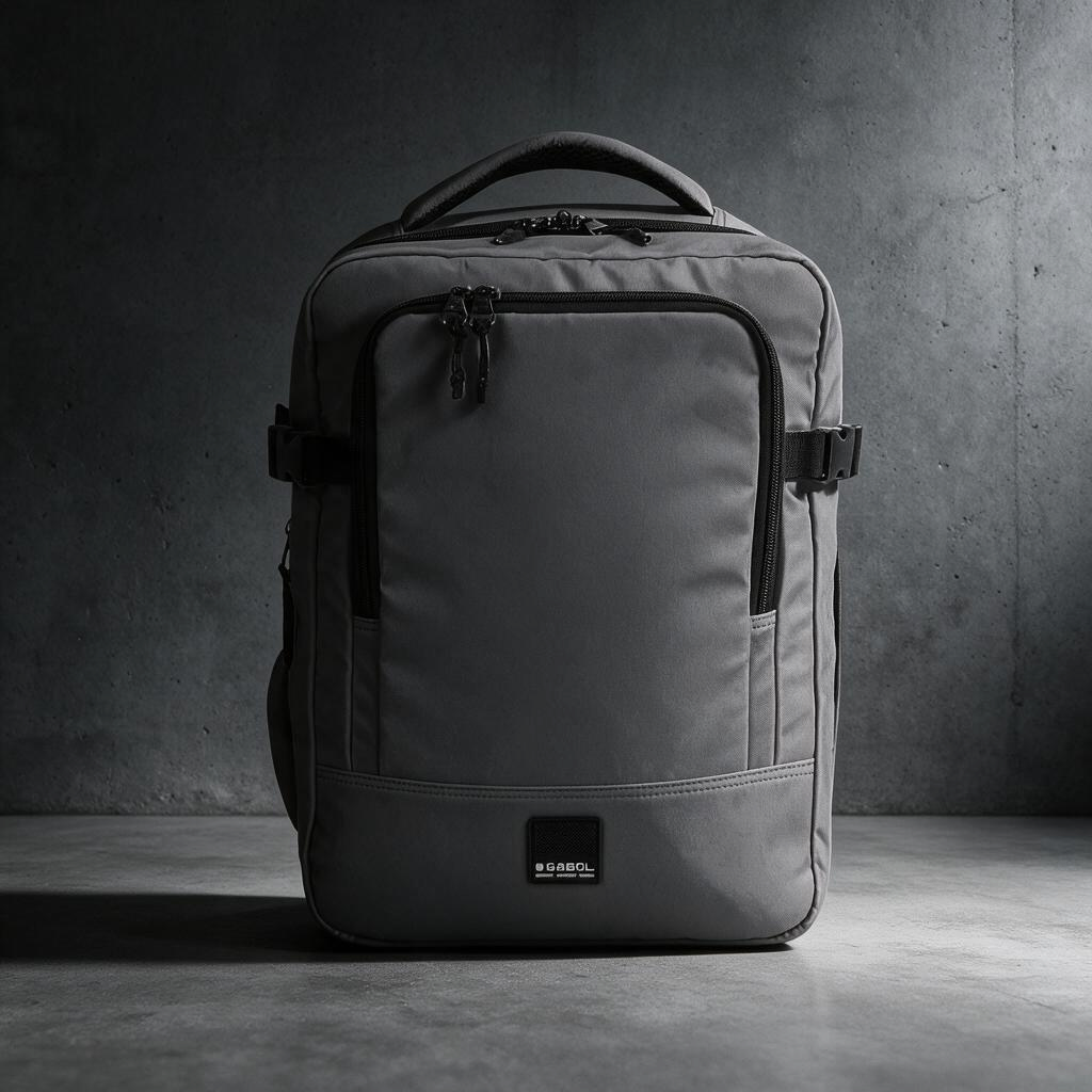 Mochila de viaje Luisipo Gabol Vancouver gris, expandible, con compartimento para portátil y diseño resistente.