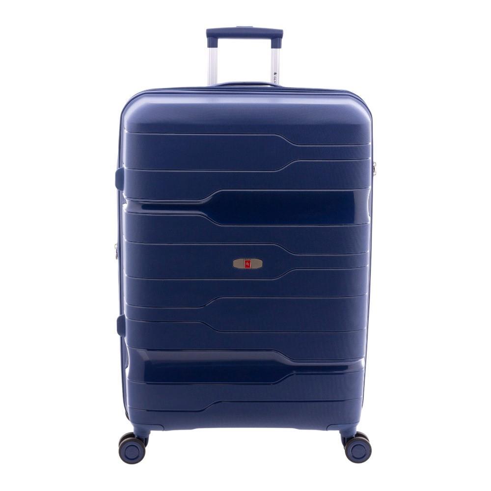 Vista principal de la maleta Gladiator grande Boxing en azul marino, robusta y elegante.