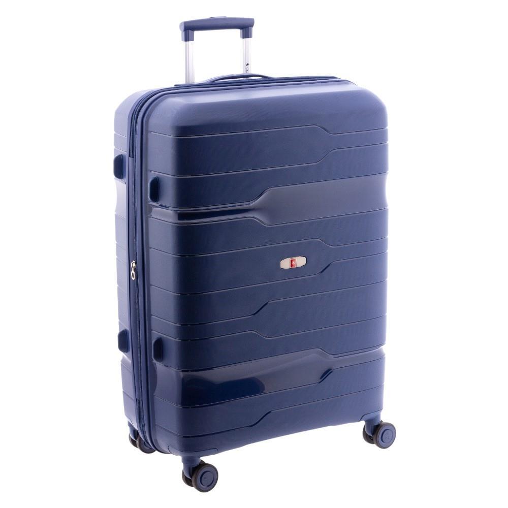 Vista lateral de la maleta grande Gladiator Boxing destacando su volumen y diseño.